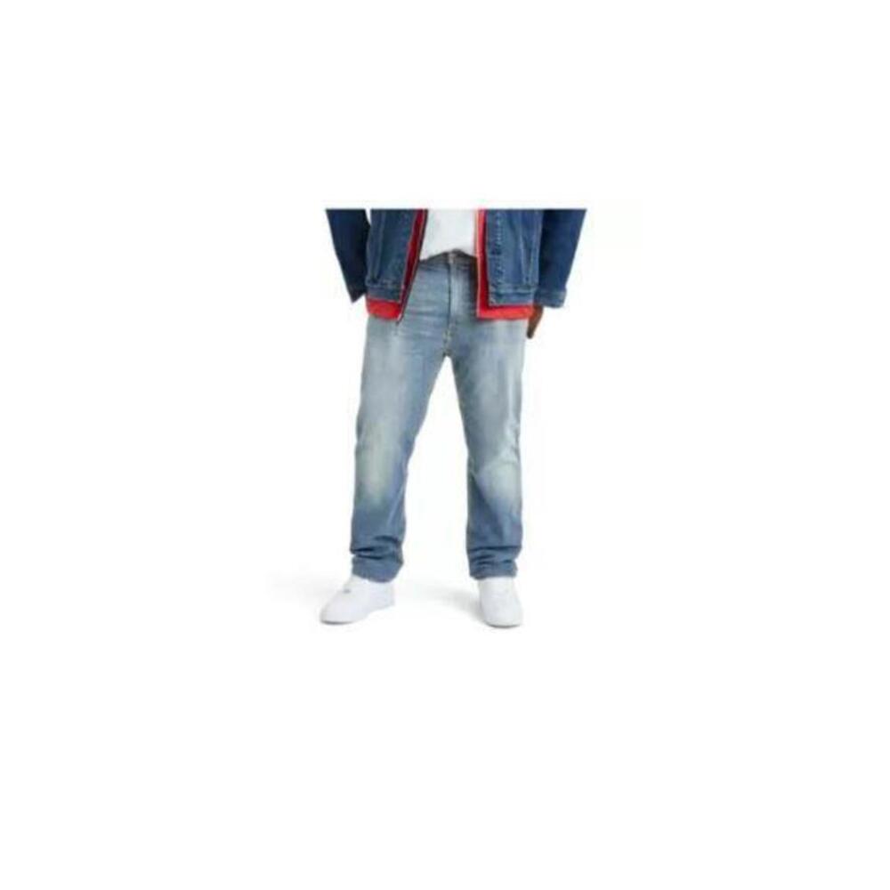 NEW MENS LEVIS 502 REGULAR FIT TAPER BLUE JEANS SIZE 46 32 STRETCH 596840088
